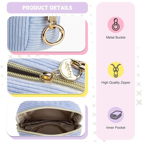 مجموعة الفترة الأولى للبنات ، حقيبة تخزين منديل صحية لطيفة ، حامل السدادات من أجل المحفظة ، هدايا الفترة الأولى (الأزرق) in Kuwait