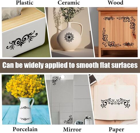 pligreat 3 أوراق فرك الطيور الزهرية على النقل للحرف اليدوية ، 6 "× 12" أجهزة نقل الأثاث من الصحيفة in Kuwait