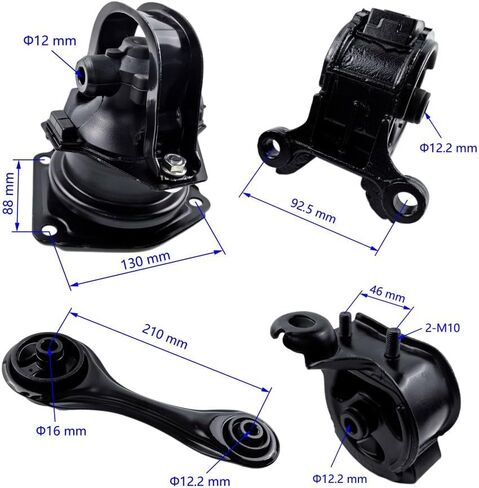 4PCS Engine Motor&Trans Mount Set Compatible with Honda Accord 2.2L LX/DX 1994 1995 1996 1997 with Manual Trans Mount for A6542 A6544 A6549 A6530 in Saudi Arabia