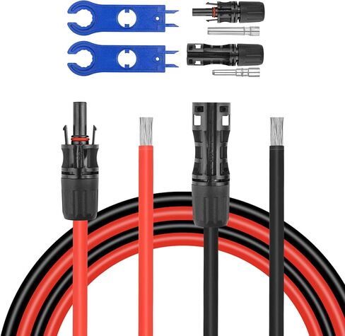 10 أقدام 10AWG كابل تمديد لوحة الطاقة الشمسية ، سلك امتداد 10 أقدام ، 5 أقدام و 10 أقدام و 30 قدمًا 30ft 50ft 50ft in Kuwait