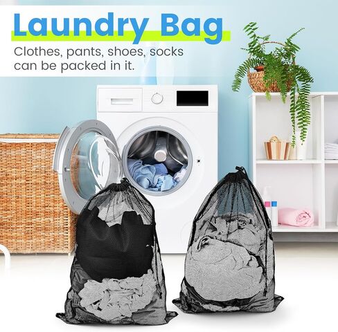 2 Pcs Mesh Dive Bag, 16.5x12.6In(42 * 32cm) Diving Mesh Bags with Shrink Lock and Dive Flag Mark, Nylon Drawstring Bag for Scuba Gear, Fit for Diving, Snorkeling, Underwater Photography in Kuwait