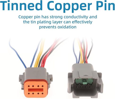 DIANN 3 Sets 4 Pin DT Connectors Waterproof Kit 4 Pin Connectors Male and Female Wire 16 AWG Waterproof Male Female Plug Socket Quick Disconnect for Car Truck Boat in Saudi Arabia
