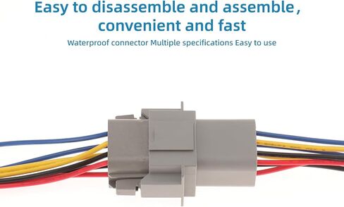 DIANN 3 Sets 4 Pin DT Connectors Waterproof Kit 4 Pin Connectors Male and Female Wire 16 AWG Waterproof Male Female Plug Socket Quick Disconnect for Car Truck Boat in Saudi Arabia
