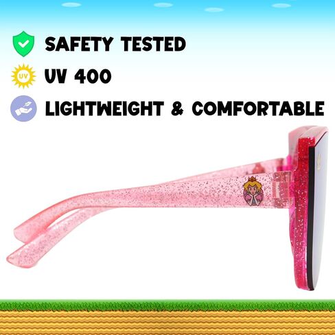 ARKAID Official Super Mario Sunglasses for Kids | Mario, Luigi or Peach | UV 400 | One Size Fits Most Kids in Kuwait