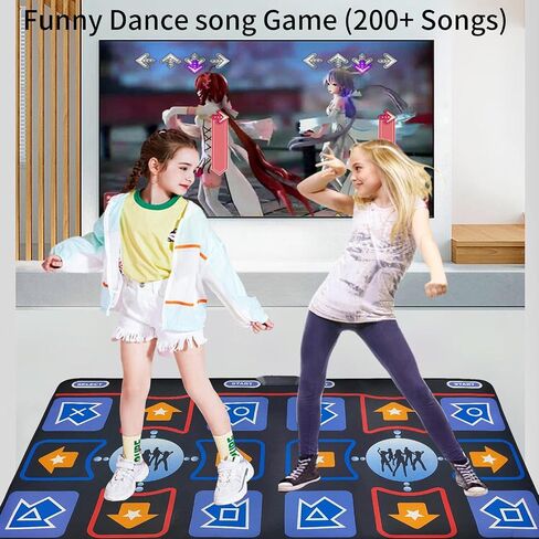 Dance Mat for Adults and Kids - Wireless Dance Pad Game for TV, Fun Kids Dancing Exercise Game,Plug and Play,Birthday Ideas for Girls and Boys,Red in Saudi Arabia