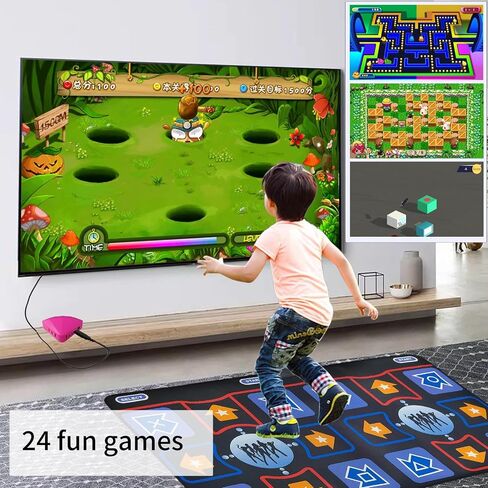 Dance Mat for Adults and Kids - Wireless Dance Pad Game for TV, Fun Kids Dancing Exercise Game,Plug and Play,Birthday Ideas for Girls and Boys,Red in Saudi Arabia