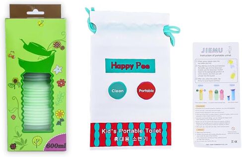 بطولات محمولة قابلة للتعديل ، 750mLcollapsable Pee Pee Stingles Usisex 2PCs ، مراحيض طوارئ محمولة للرجال والنساء ، للاختزال والتخييم في السفر ، الأزرق in Kuwait