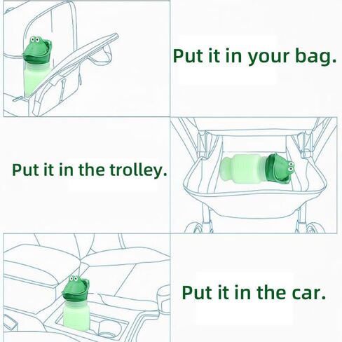 بطولات محمولة قابلة للتعديل ، 750mLcollapsable Pee Pee Stingles Usisex 2PCs ، مراحيض طوارئ محمولة للرجال والنساء ، للاختزال والتخييم في السفر ، الأزرق in Kuwait