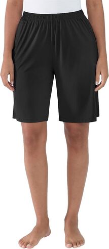 Joyaria Women Bamboo Viscose Bermuda Pajama shorts ، Super Super Booding Treatable Lene Sleep Shorts with Pocket S-XXL in Saudi Arabia