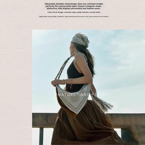 حقيبة Boho Bag Bag الفريدة من نوعها ، أكياس كروسودي للنساء حقيبة يد أنيقة لكتفها الصيفية للتسوق in Saudi Arabia