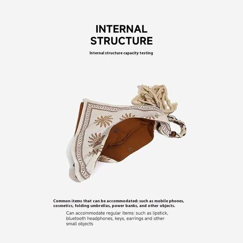 حقيبة Boho Bag Bag الفريدة من نوعها ، أكياس كروسودي للنساء حقيبة يد أنيقة لكتفها الصيفية للتسوق in Saudi Arabia