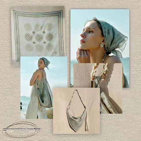 حقيبة Boho Bag Bag الفريدة من نوعها ، أكياس كروسودي للنساء حقيبة يد أنيقة لكتفها الصيفية للتسوق in Saudi Arabia