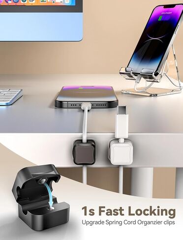 TOPGO Acrylic Cell Phone Stand, Clear Phone Holder for Office Desk, Vanity, Kitchen, Bedside Table, Compatible with iPhone/Smartphones/iPad/Switch/Kindle, Office Desk Accessories in Kuwait