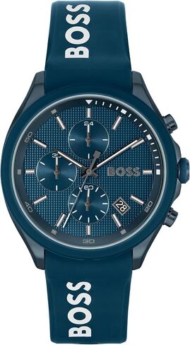 BOSS Men's Grand Prix 44 Chronograph Watch – 44.5mm Case, Date Function, Racing-Inspired Design, Quartz Chronograph Movement - Gift for Him in Saudi Arabia