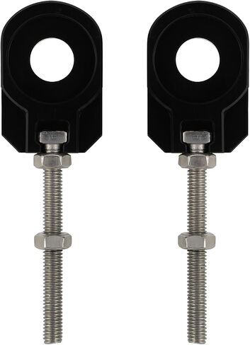 Motorcycle 2pcs 12mm Chain Adjuster Tensioner Swingarm Spool Tensioner Tension Adjuster CNC Universal for CRF110 CRF 110F 2013-2025 Dirt Pit Bike Red in Saudi Arabia