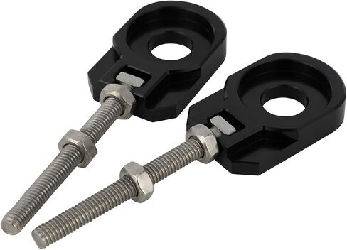 Motorcycle 2pcs 12mm Chain Adjuster Tensioner Swingarm Spool Tensioner Tension Adjuster CNC Universal for CRF110 CRF 110F 2013-2025 Dirt Pit Bike Red in Saudi Arabia