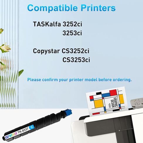 Compatible TK8337 Black Toner Cartridge Replacement for Kyocera TK-8337 TK8337K TK-8337K Works for Taskalfa 3252ci 3253ci CS3252ci CS3253ci Printer (Black, 1-Pack) in Kuwait