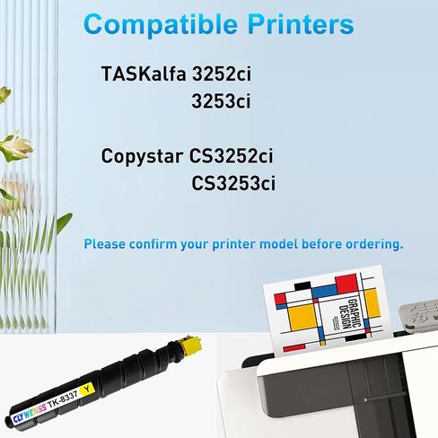 Compatible TK8337 Black Toner Cartridge Replacement for Kyocera TK-8337 TK8337K TK-8337K Works for Taskalfa 3252ci 3253ci CS3252ci CS3253ci Printer (Black, 1-Pack) in Kuwait