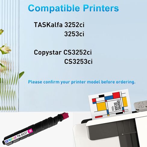 Compatible TK8337 Black Toner Cartridge Replacement for Kyocera TK-8337 TK8337K TK-8337K Works for Taskalfa 3252ci 3253ci CS3252ci CS3253ci Printer (Black, 1-Pack) in Kuwait