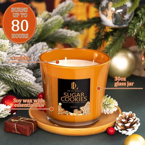 Citronella Candles Outdoor, Citronella Scented Candle, Natural Soy Wax Candle for Summer Outside Garden Camping Patio Picnic, 7oz in Kuwait