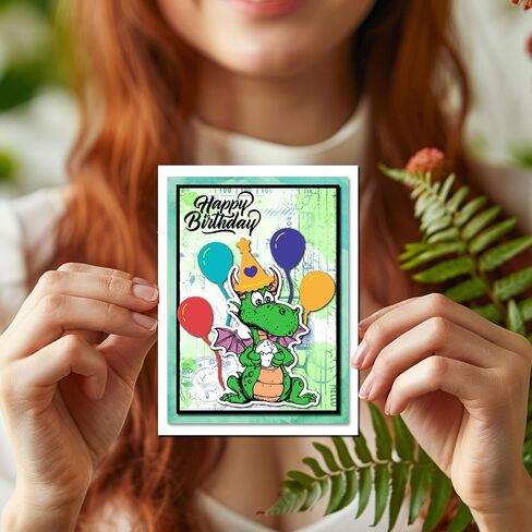 GLOBLELAND Jungle Animals Birthday Clear Stamps for Scrapbooking Birthday Wishes Silicone Stamps Cartoon Animals Sentiment Transparent Stamp for Card Making DIY Embossing Journaling in Saudi Arabia