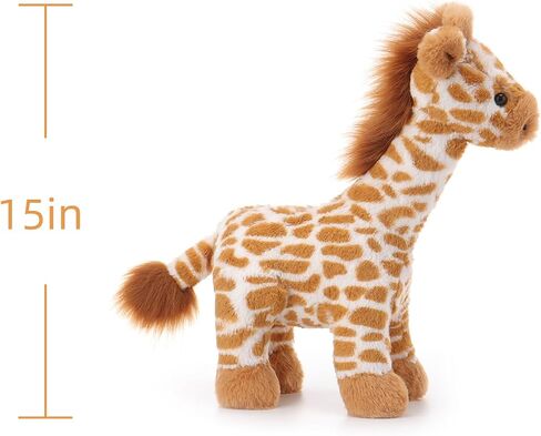 Apricot Lamb Toys Plush Brown Grassland Giraffe Stuffed Animal Soft Cuddly Perfect for Child (Brown Giraffe,12 Inches) in Saudi Arabia