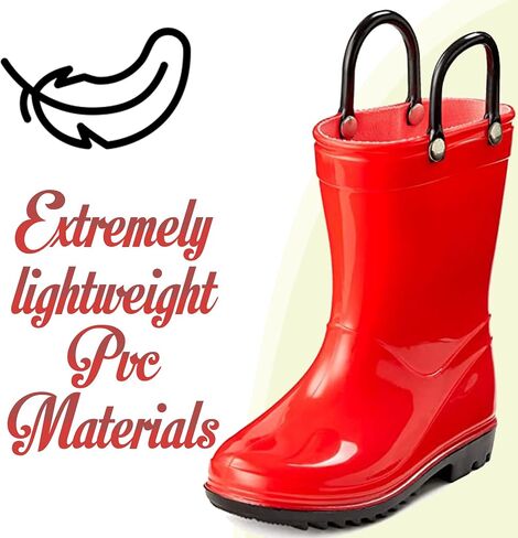 Puddle Play PVC Waterproof Rainboots - Green and Purple - Easy-on Size 4 Toddler in Saudi Arabia