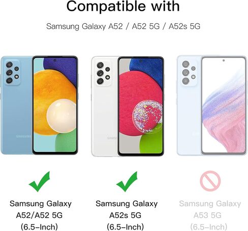 JETech Screen Protector for Samsung Galaxy A13 / A13 5G with Camera Lens Protector, Tempered Glass Film, HD Clear, 2-Pack Each in Saudi Arabia