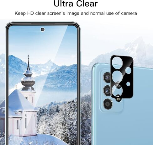 JETech Screen Protector for Samsung Galaxy A13 / A13 5G with Camera Lens Protector, Tempered Glass Film, HD Clear, 2-Pack Each in Saudi Arabia