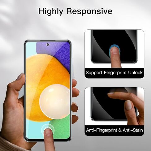 JETech Screen Protector for Samsung Galaxy A13 / A13 5G with Camera Lens Protector, Tempered Glass Film, HD Clear, 2-Pack Each in Saudi Arabia