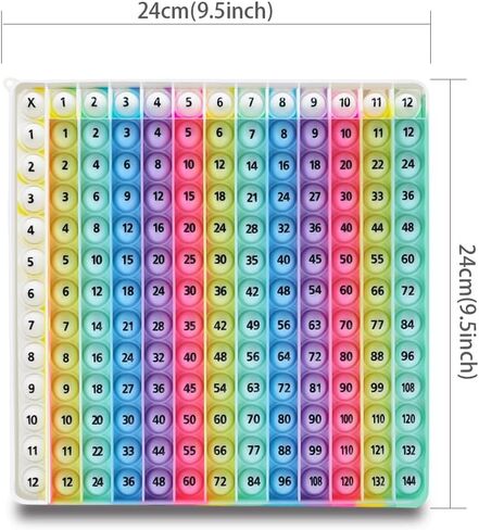 12 Multiplication Table Learning Workbook P00P Fidget Multiplication Game 12x12 Table Math Games Digital Table Toy, Fidget Learning Game Toy Relieves Stress, Creates Various Math Operations, in Saudi Arabia