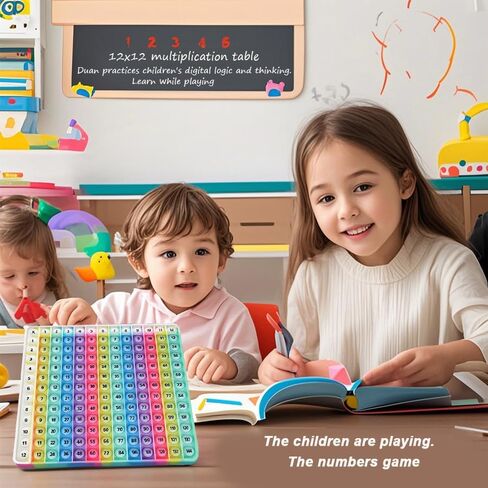 12 Multiplication Table Learning Workbook P00P Fidget Multiplication Game 12x12 Table Math Games Digital Table Toy, Fidget Learning Game Toy Relieves Stress, Creates Various Math Operations, in Saudi Arabia