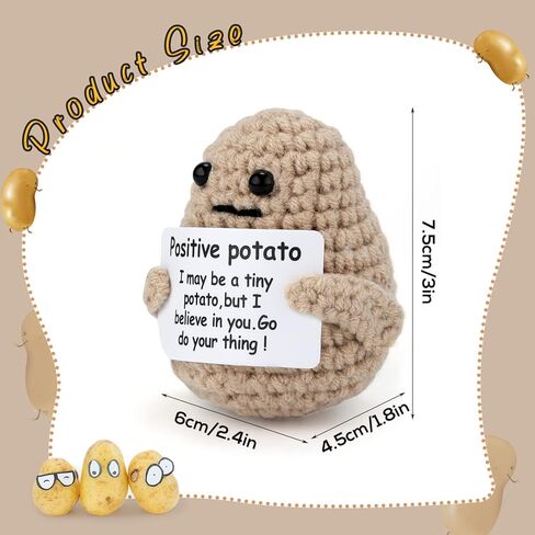 Funny Positive Life Taco, 5.12x4.33 Inch Emotional Positive Support Taco Inspirational Crochet Taco with Encouragement Card Knitted Taco Doll Positive Gift for Friends Home Decoration in Saudi Arabia