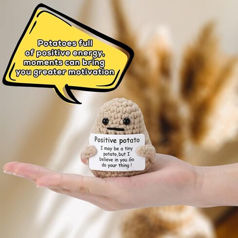 Funny Positive Life Taco, 5.12x4.33 Inch Emotional Positive Support Taco Inspirational Crochet Taco with Encouragement Card Knitted Taco Doll Positive Gift for Friends Home Decoration in Saudi Arabia
