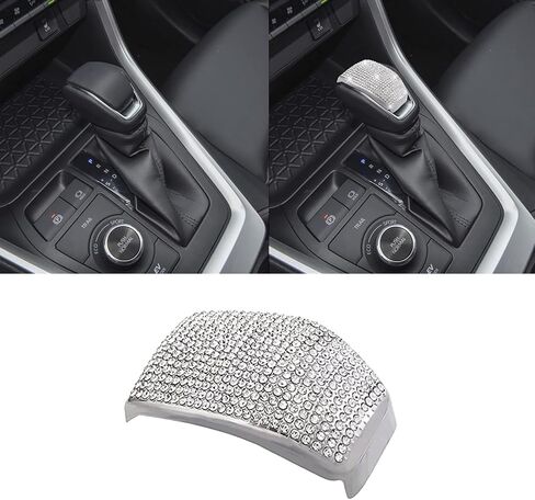 بلينغ RAV4 الملحقات SHIFTER LEVER DEAVER STATCHER GEAR SHIFT COVER متوافقة مع Toyota RAV4 2022 الملحقات 2022-2019 ، هايلاندر 2020-2022/فينزا 2021 2022 (غطاء مقابر الترس) in Kuwait