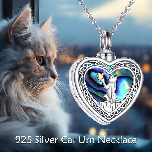 KZX Urn Necklace Ashes Pendant Sterling Silver Guitar Cremation Jewelry USA Flag Ashes Memorial Locket Jewelry Gifts for Women Dog Lovers (Black) in Saudi Arabia