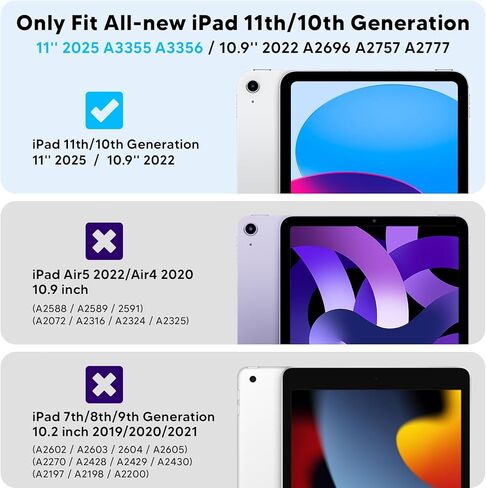 حافظة BLOSOMEET لهاتف Samsung Galaxy Tab A7 2022/2020 SM-T500/T505/T507 مع واقي شاشة، غطاء واقي لجهاز Samsung A7 Tablet 10.4 بوصة مع حامل قلم وحزام كتف يدوي، وردي in Kuwait