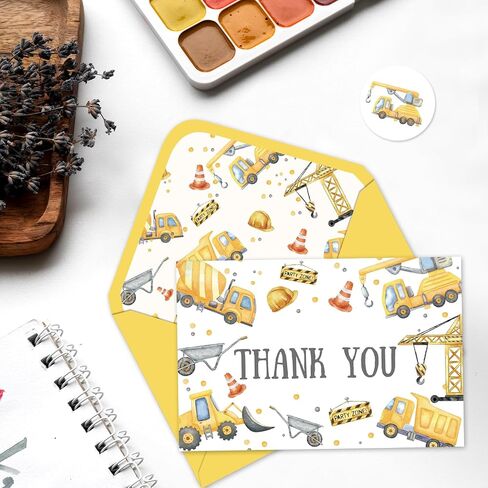 24 Pack Art Thank You Card Watercolor Pigment Note Cards with Envelopes Stickers Colorful Greeting Blank Cards for Birthday Baby Shower in Saudi Arabia