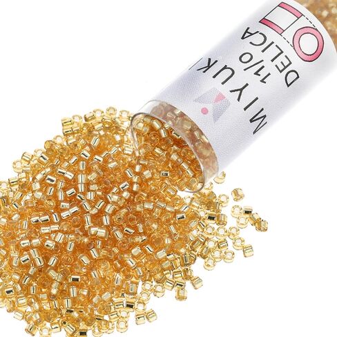 Miyuki DB-031 Delica Seed Beads 11/0 24K Gold Plated in Saudi Arabia