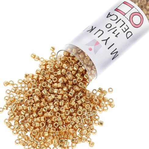 Miyuki DB-031 Delica Seed Beads 11/0 24K Gold Plated in Saudi Arabia
