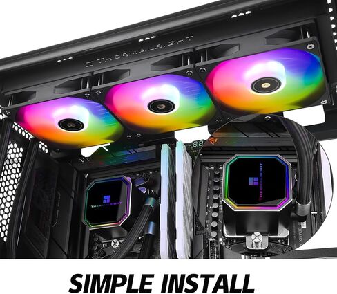 مبرد سائل Frozen Prism240 Black ARGB CPU، مضخة فعالة للتحكم في PWM 3300 دورة في الدقيقة، 2 × TL-E12 سلسلة PWM مروحة، أجزاء كمبيوتر تبريد المياه، لـ AMD AM4/AM5، Intel 1150/1156/1200/1700/20XX in Kuwait