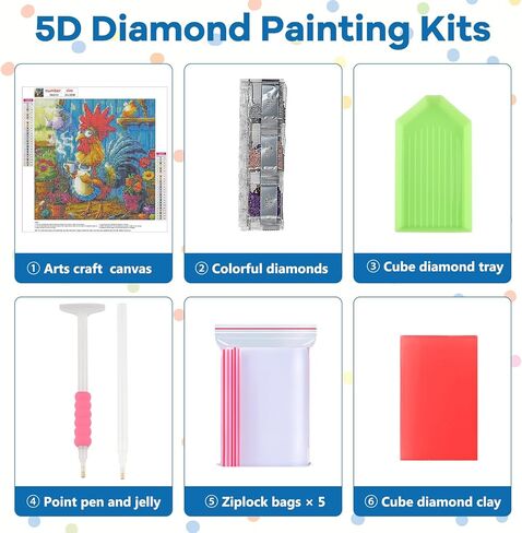 Naimoer Lighthouse Diamond Painting Kits للبالغين ، DIY 5D Full Drill Landscape Miamond Art Kits Diamomn in Kuwait