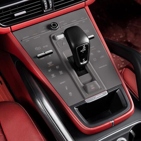يناسب إكسسوارات بورش Macan 2022-2024 ، غطاء لوحة تحكم سيليكون مركزي Console Car Care Cover Trim Anti-Scratch Interior Interiport Mat (لـ Macan 2022-2024 Gray) in Kuwait