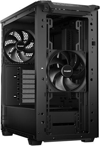 be quiet! Pure Base 501 Black PC case | 2 Preinstalled Quiet Fans | Mid Case | USB 3.2 Gen | Airflow | BGW74 in Kuwait