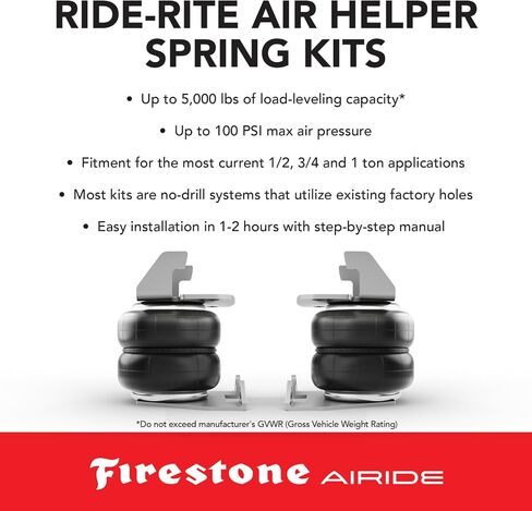 Firestone 2613 Ride-Rite Rear Kit for Chevrolet Silverado 2500/3500, GMC Sierra 2500/3500 (2011-2021) in Saudi Arabia
