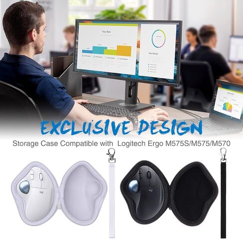 حالة LTGEM متوافقة مع Logitech Ergo M575 / M570 Mouseball Mouse ، حالة فقط in Kuwait