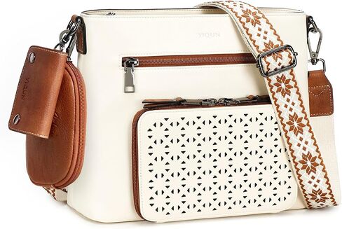 محفظة Crossbody للنساء ، أكياس كروس متوسطة ، وحقيبة جيب متعددة الجيب ، ومسحات الكتف الجلدية بوريس. in Kuwait