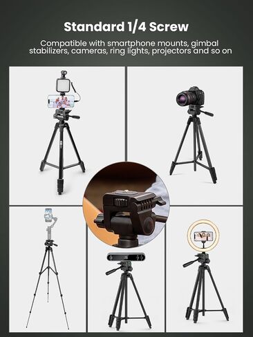 Upgraded Vlogging Kit w/Wireless Lavalier Microphone,YouTube Kit for iPhone and Smartphone w/59" Retractable Tripod,Automatic Switch Phone Clamp,Content Creator Gear for TikTok(Vlog K5) in Kuwait