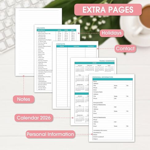 Ymumuda 2025 Planner, 12-Month Daily Weekly Monthly Planner from JAN.2025 to DEC.2025, 8.4" X 6", Spiral Planner Notebook with Stickers, Elastic Closure, Inner Pocket, Christmas Tree in Saudi Arabia
