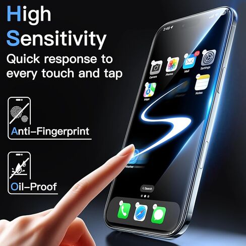 واقي شاشة JETech لهاتف iPhone 11 Pro Max مقاس 6.5 بوصة مع واقي عدسة الكاميرا، طبقة من الزجاج المقسى، عبوتان لكل منهما in Saudi Arabia